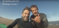 Video: increíble encuentro con ballenas de dos remeros en Monte Hermoso