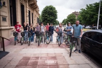 Entrega de bicicletas a alumnos de la Escuela Técnica