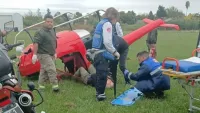 El dramático accidente de un helicóptero que se estrelló con un piloto policial y un mecánico a bordo