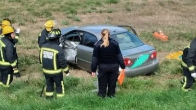 Grave accidente sufrió Martín Dotras. La mujer que conducía el auto falleció de manera instánea