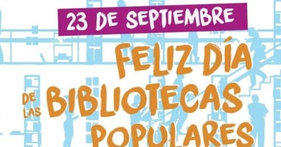 23 de septiembre Día de las Bibliotecas Populares.