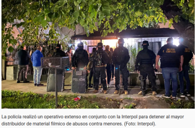 Detuvieron a un hombre acusado de ser el pedófilo más peligroso del país: qué encontró Interpol en su casa