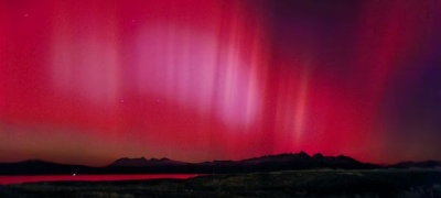 Se generaron auroras australes en Ushuaia producto de la intensa tormenta solar