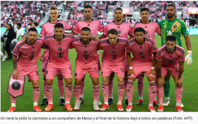 Un nene le pidió la camiseta a un compañero de Messi y el final de la historia dejó a todos sin palabras