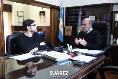 Moccero se reunió con el Intendente de Saavedra, el vecinalista Matías Nebot