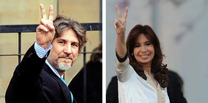 Amado Boudou y Cristina Kirchner.