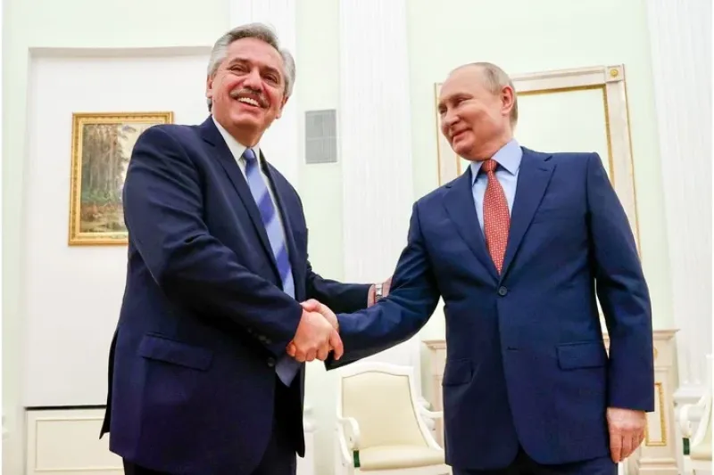  Alberto Fernández y Vladimir Putin, en Moscú, el 3 de febrero de 2022 