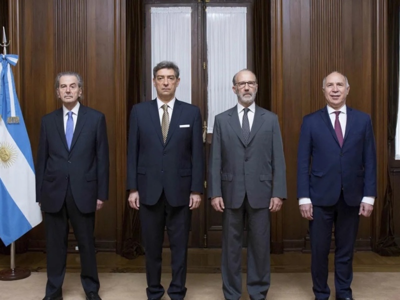 Juan Carlos Maqueda, Horacio Rosatti, Carlos Rosenkrantz y Ricardo Lorenzetti, los integrantes de la Corte.