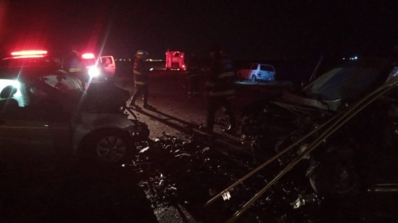 Choque fatal en la Ruta 3: un fallecido y tres heridos