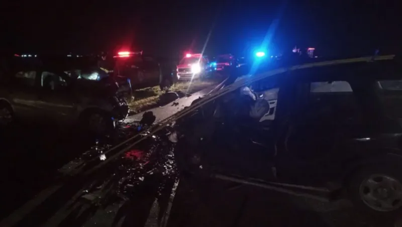 Choque fatal en la Ruta 3: un fallecido y tres heridos