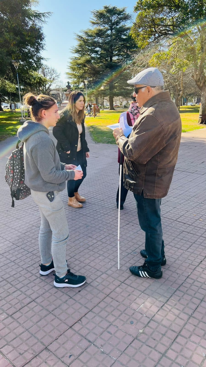 INPECAD y CIUDAD SUR realizaron una campaña de concientización en Plaza San Martín