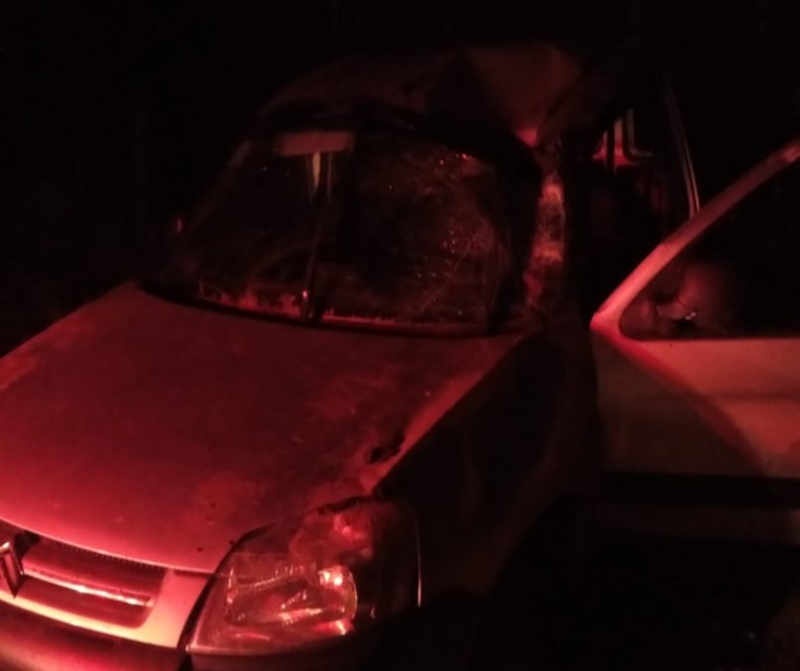 La niebla causó el vuelco de un utilitario esta madrugada en la ruta 51