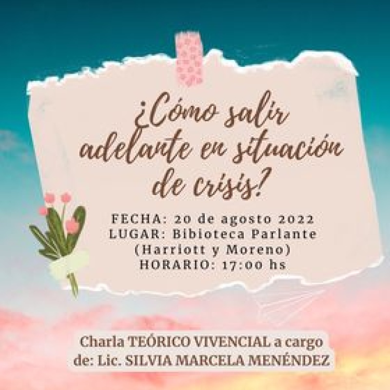 Charla taller de la psicóloga Silvia Menéndez en la Biblioteca Parlante