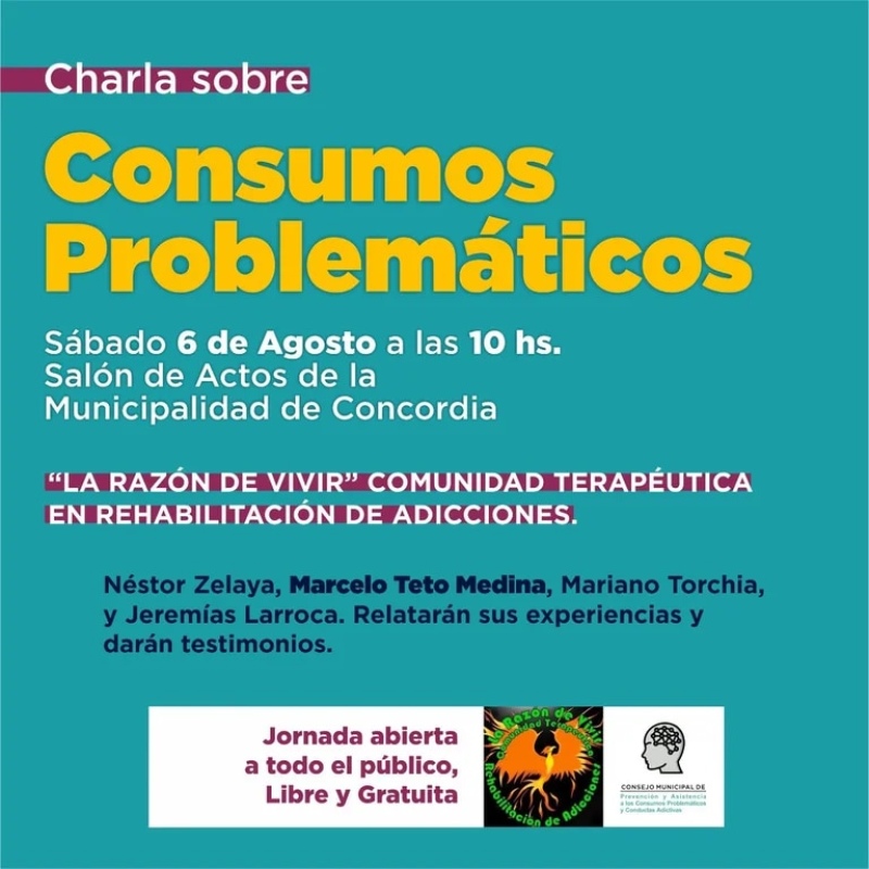 Uno de los afiches de la organización ”La razón de vivir”