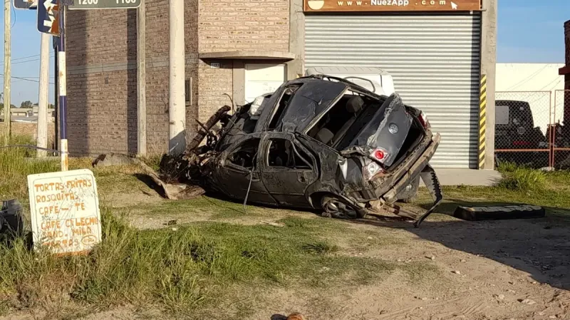 Un fallecido en Bahía Blanca tras un impactante vuelco dentro de la ciudad