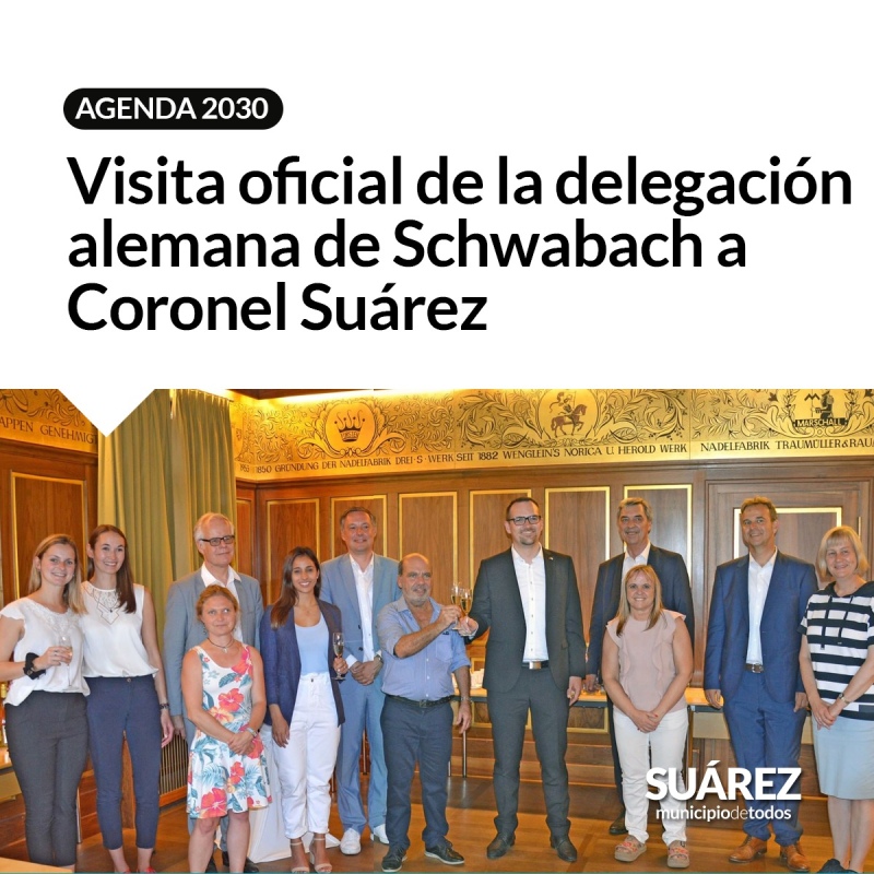 La delegación alemana llega a Suárez