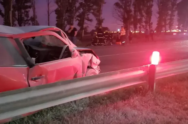 Ruta 3 Sur: tres heridos en un fuerte accidente