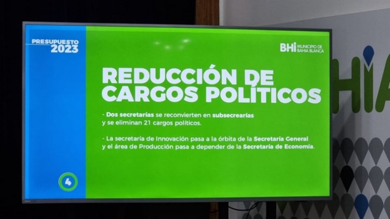 Bahía Blanca, Presupuesto 2023: eliminan 90 tasas municipales y achican 21 cargos de la planta política