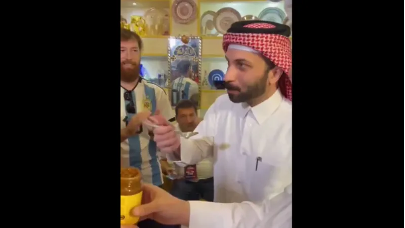 Dos qataríes probaron por primera vez el dulce de leche y esta fue su reacción