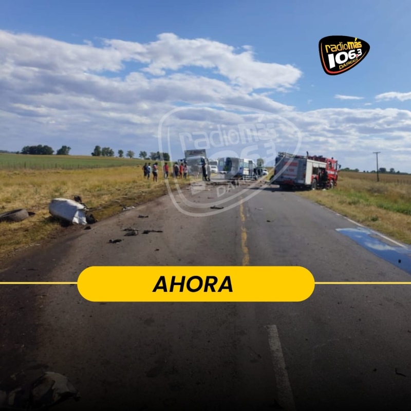 Grave accidente en Ruta 65 en cercanías a la localidad de Bonifacio