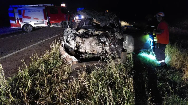 Ruta 3: un muerto en un choque frontal entre un auto y un camión