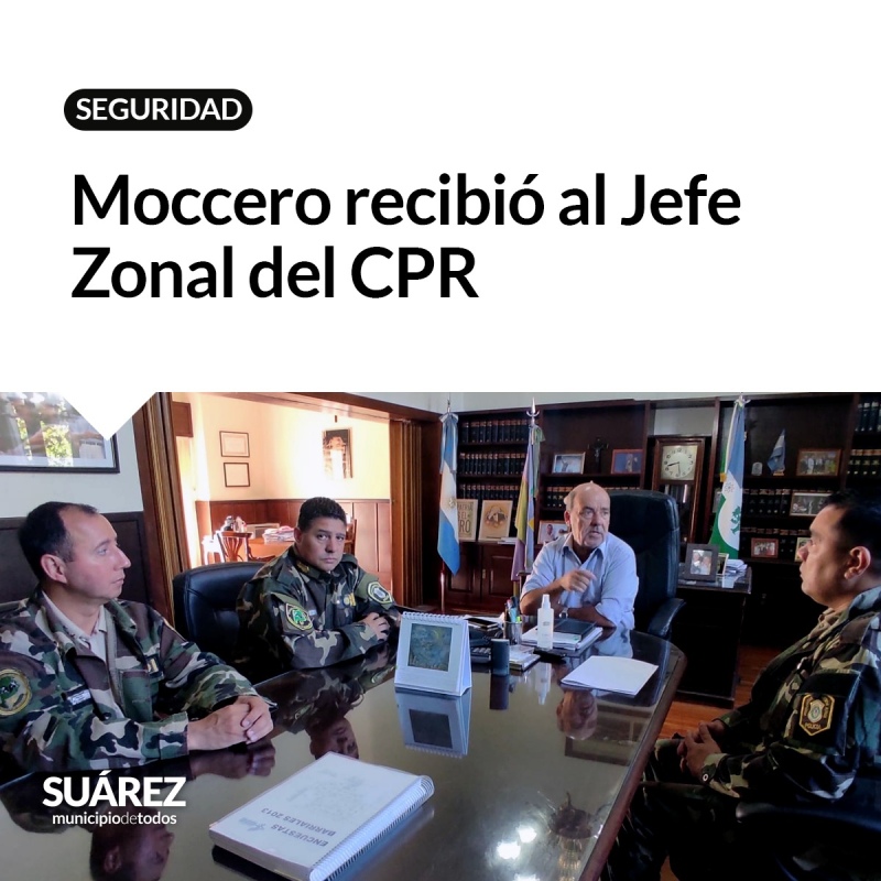 Moccero recibió al Jefe Zonal del CPR