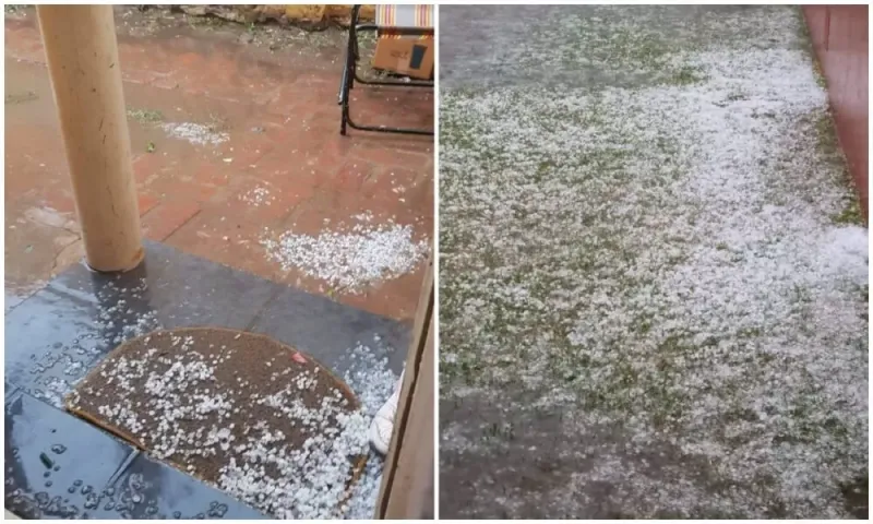 Fuerte tormenta de granizo y viento afectó a Bahía Blanca