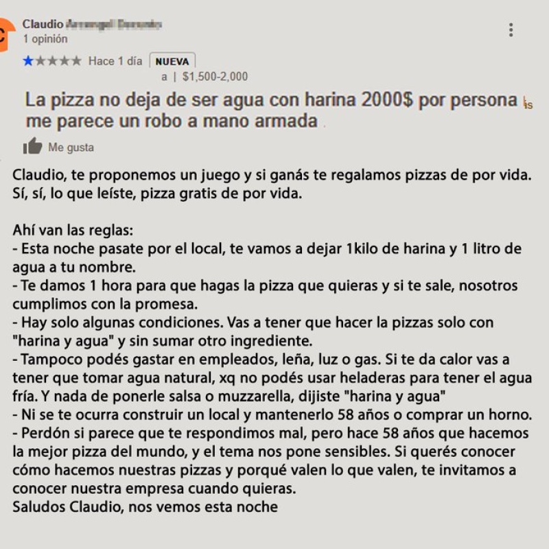 Via Apia le propuso un original juego a un cliente