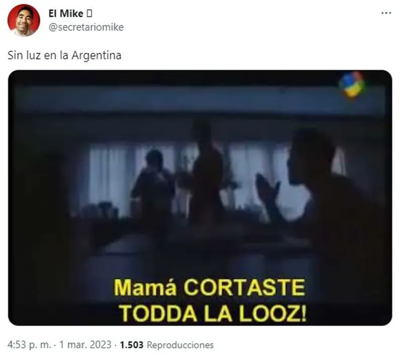 Las reacciones de los usuarios en las redes sociales por el corte de luz