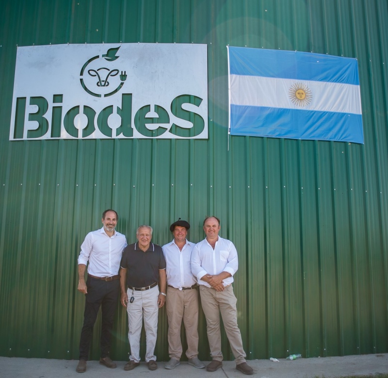 La empresa De Souza Hermanos inauguró BiodeS, su planta de gas metano, productora de energía eléctrica