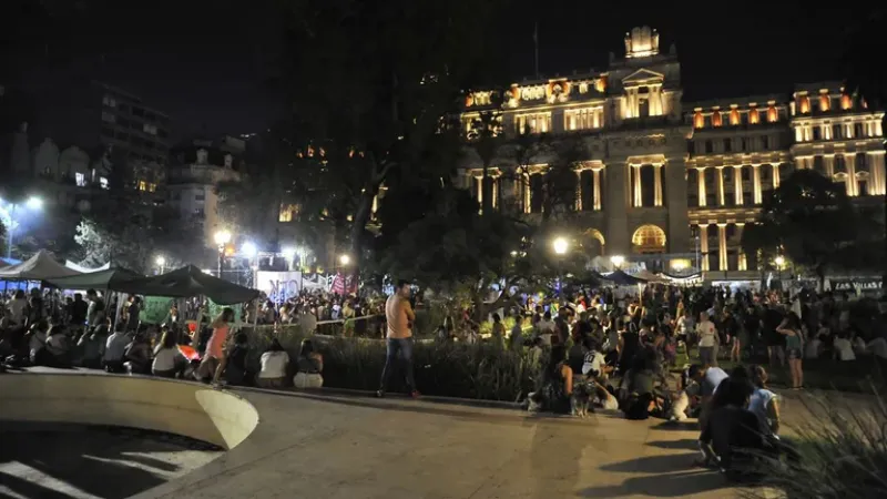 La vigilia kirchnerista en Tribunales