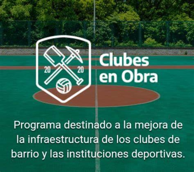 Cuatro entidades deportivas recibieron fondos del programa ”Clubes a la obra”