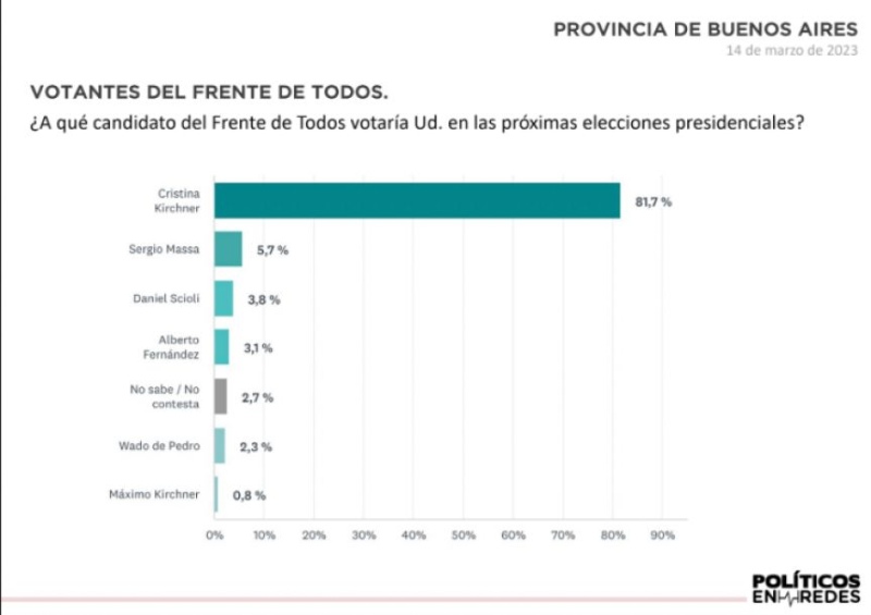 Elecciones: quién es el favorito en la encuesta que entusiasma al Frente de Todos