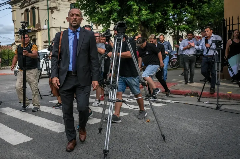 Hugo Tomei, antes de ingresar a los Tribunales de Dolores