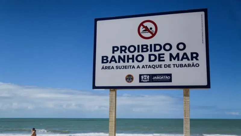 En Jaboatão dos Guararapes está prohibido meterse al mar por posibles ataques de tiburones