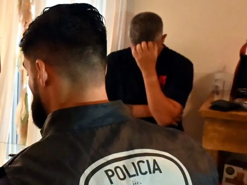 El momento en que Corazza era detenido