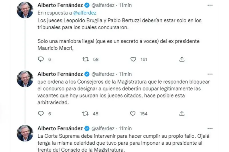 Segunda parte los mensajes del Presidente tras el fallo de Revolución Federal