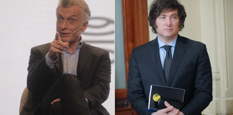 Mauricio Macri y Javier Milei.