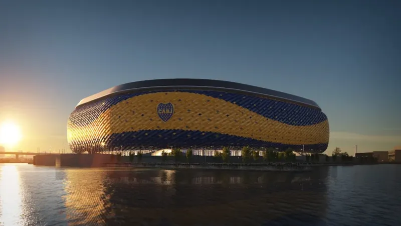 El nuevo estadio quedaría en una plataforma sobre el agua