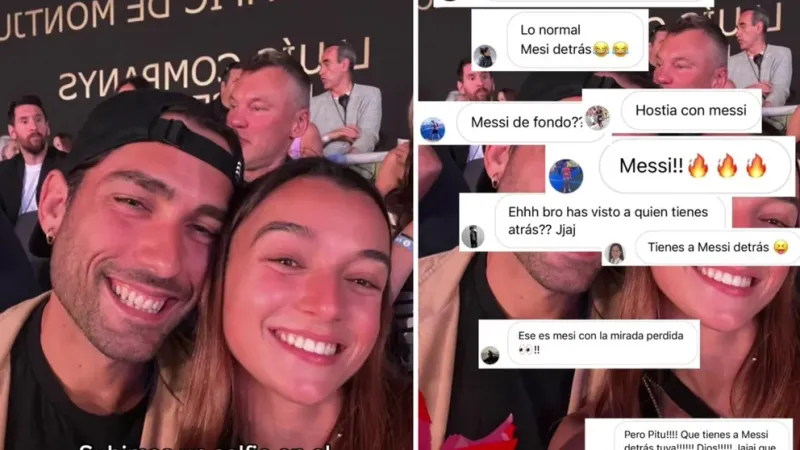 Publicó una selfie con su novia en el recital de Coldplay y explotaron los comentarios al ver quién estaba detrás de ellos