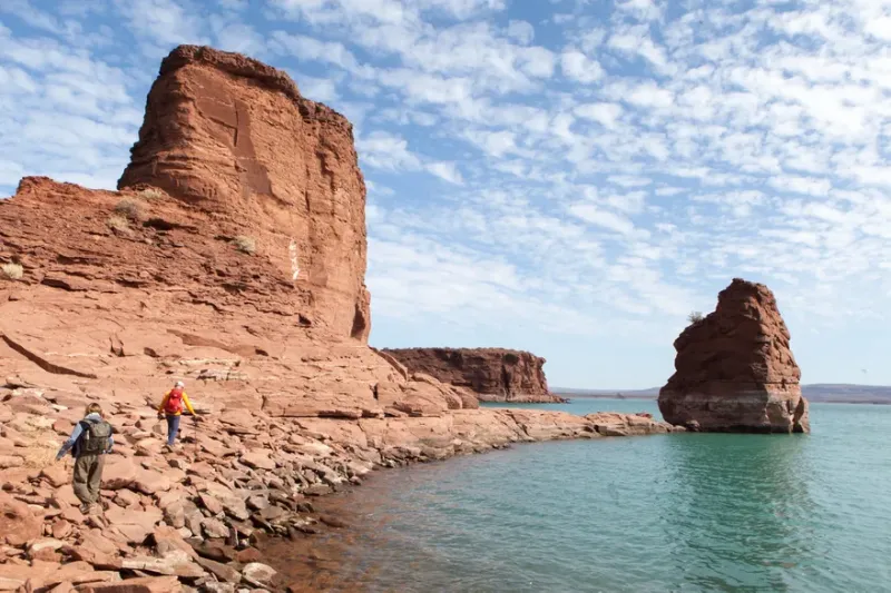 La piedra se erosiona por acción del viento en Los Gigantes. La piedra se erosiona por acción del viento en Los Gigantes.