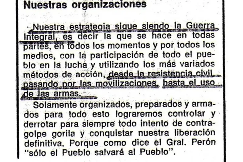 La revista montonera “El Descamisado” (Año I N°4) salió el 12 de junio de 1973, el mismo día que Perón recibía en Puerta de Hierro al periodista Armando Puente y le confiaba que el gobierno de Cámpora estaba plagado de “putos y aventureros”