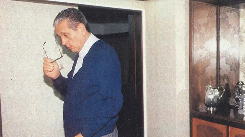 Favaloro en el departamento donde se quitó la vida (Gentileza Archivo Tea y Deportea)