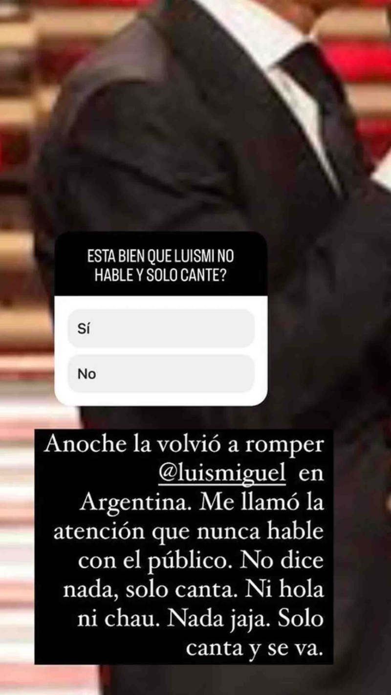 La publicación que hizo Marcelo Tinelli en sus “historias” de Instagram.