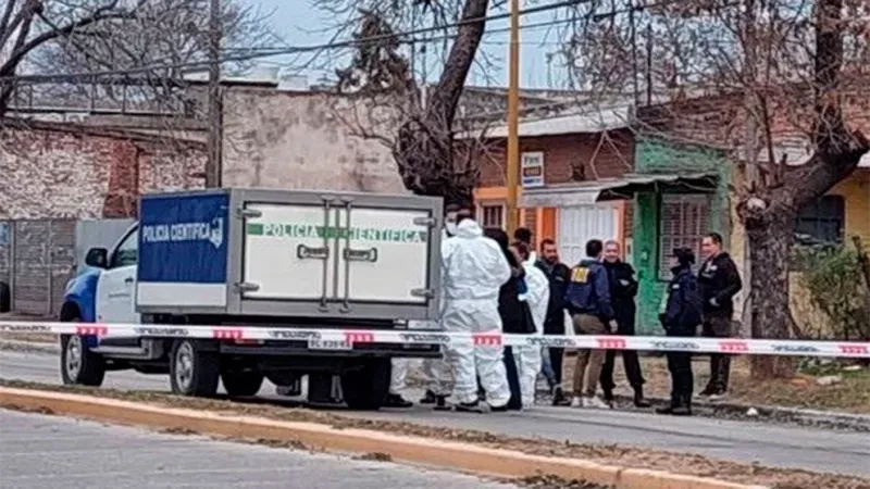 La morguera luego de que hallaran el cuerpo de Grobets en el predio en el que vivía su amigo