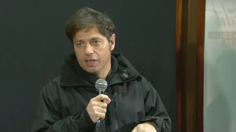 El gobernador bonaerense, Axel Kicillof, candidato a la reelección por UP. (Foto: TN).