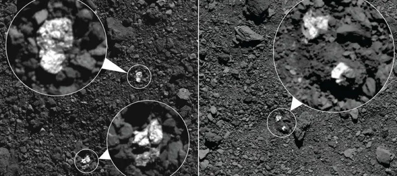 Pedazos del asteroide Vesta, segundo cuerpo en masa del cinturón de asteroides, terminaron en el asteroide Bennu, según las observaciones de la nave espacial OSIRIS-REx de la NASA. (NASA/GODDARD/UNIVERSITY OF ARIZONA)