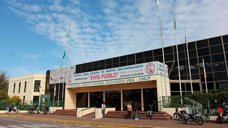 La víctima se recupera en el sector de pediatría del Hospital Evita Pueblo de Berazategui
