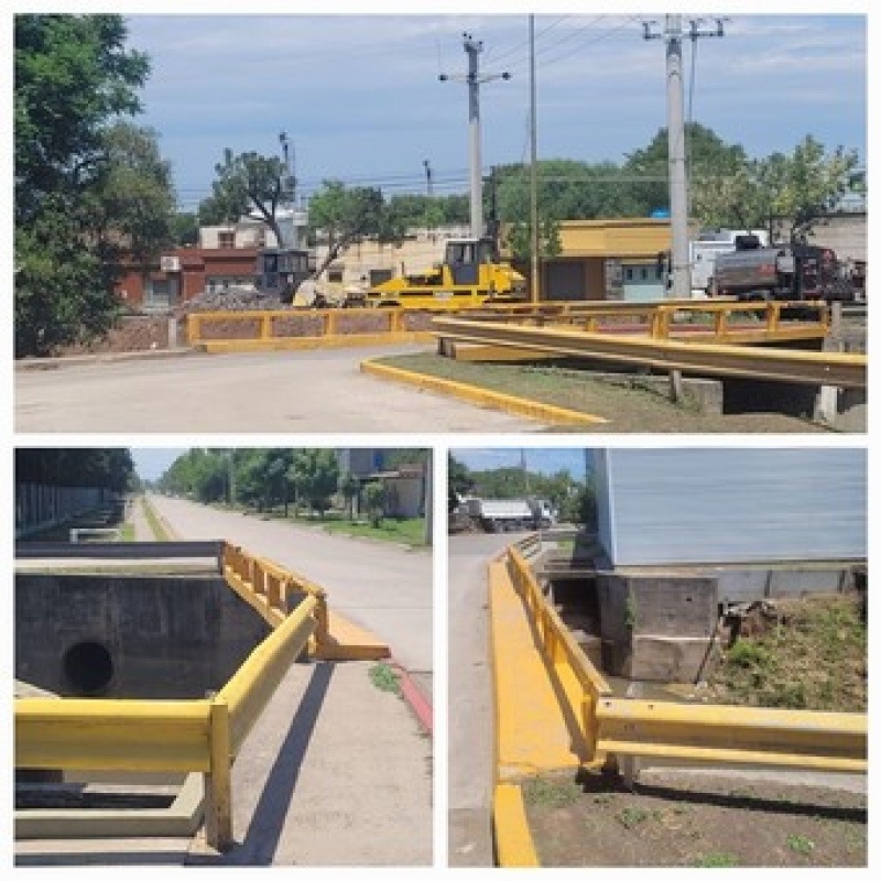 Así estaba la esquina del Puente Montalbetti, en la esquina de 9 de Julio y J. B. Mitri: sin un puente para peatones.