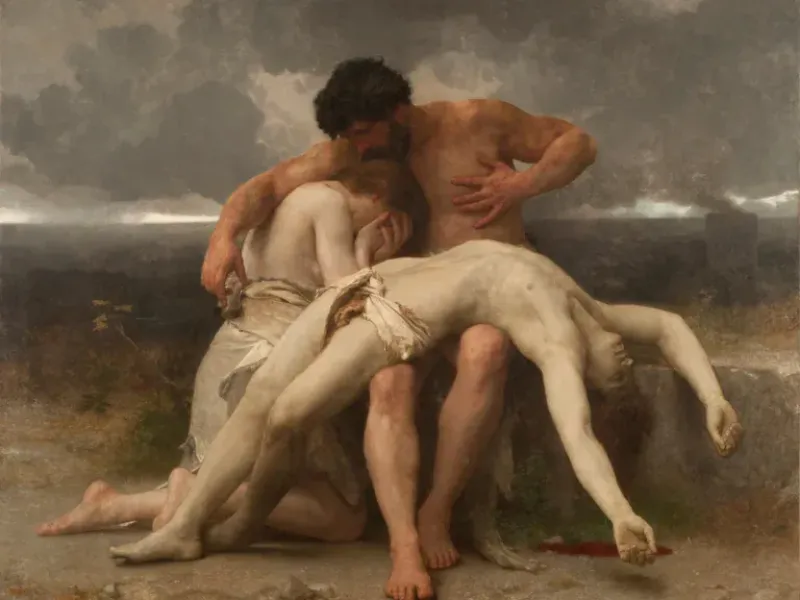 “El primer duelo (El amanecer de la tristeza)” (1888) de William Bouguereau